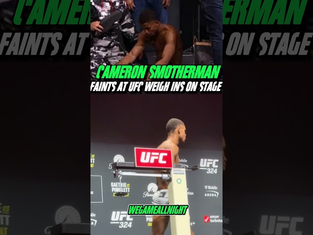 Fighter FAINTS on Stage After UFC Weigh In 😱 Shocking Moment Caught Live