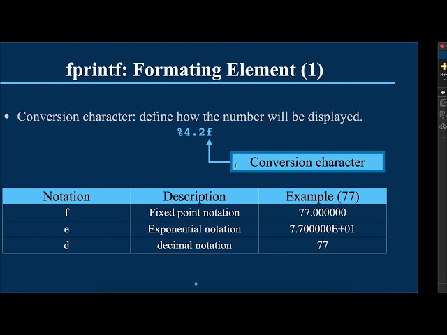 Formatted Output with fprintf | ফরম্যাটেড আউটপুট প্রিন্ট