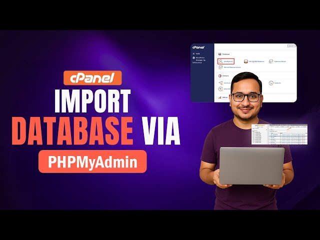 Import MySQL Database in cPanel using phpMyAdmin | Easy Tutorial