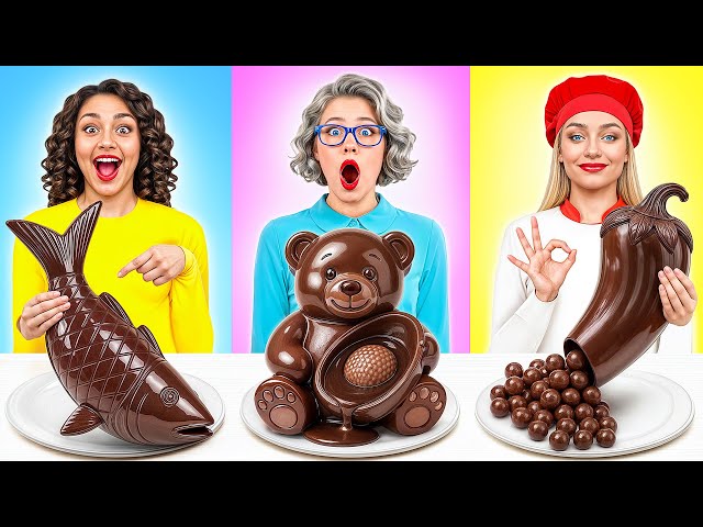 Me vs Grandma Chocolate Food Challenge | Funny Food Hacks by Multi DO Challenge