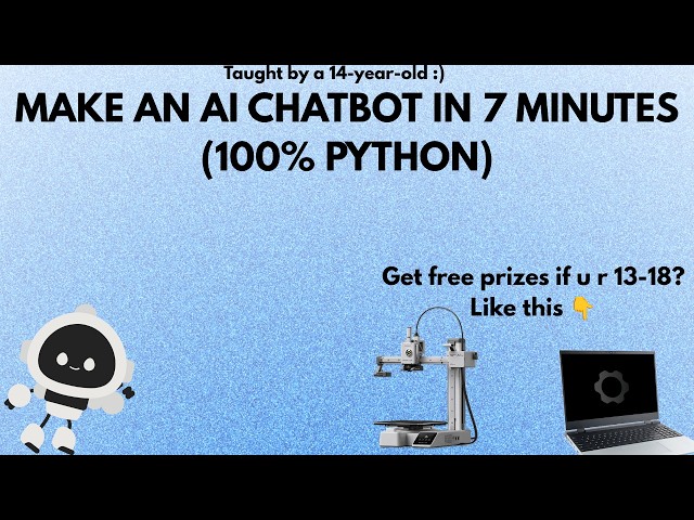 I Built a Python AI Chatbot with Memory in 7 Mins (Get Prizes if 13-18!)