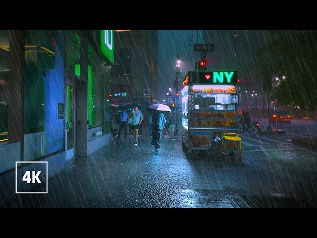 5 HOURS of Walking in the RAIN ☔️ A Collection of Rainy Walks Through New York