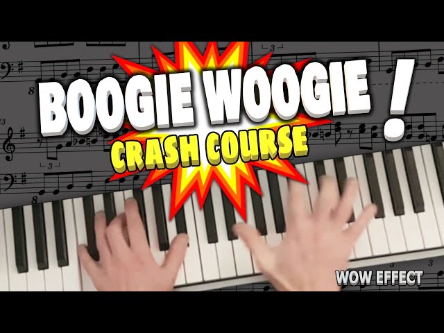 Pro Boogie Woogie Piano Lesson : Beginners Crash Course - Easy Blues Keyboard Tutorial Lesson