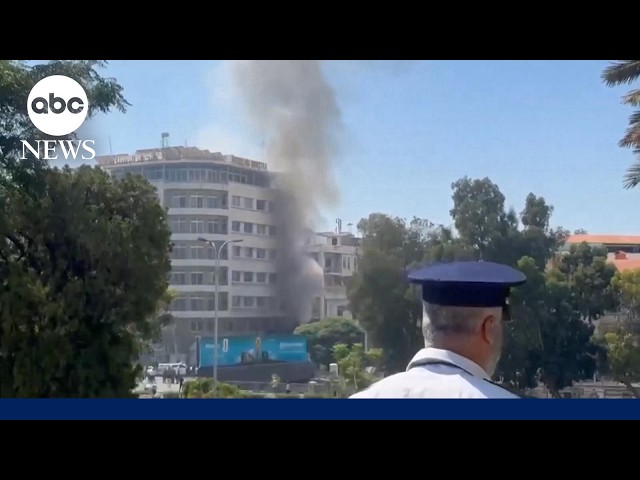 Explosions reported in Damascus amid Macron's visit to Syria, state media says