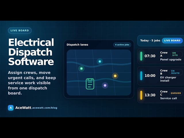 Electrical Dispatch Software for Contractors | AceWatt