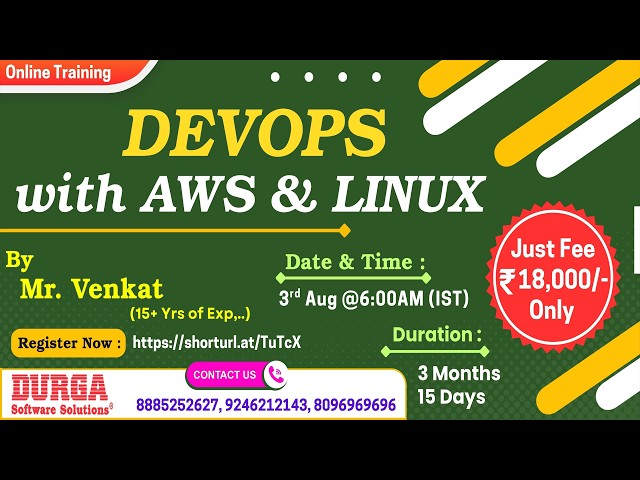 DEVOPS with AWS & LINUX Online Training @ DURGASOFT