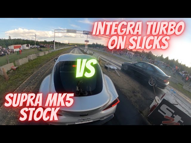Drag Race Integra Turbo VS Supra MK5