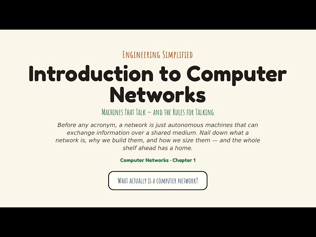What Is a Computer Network? — Computer Networks #1 | Engineering Simplified