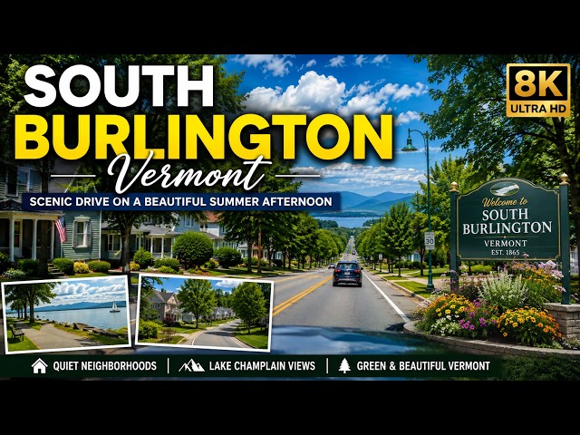 Peaceful Summer Afternoon in South Burlington, Vermont [8K]