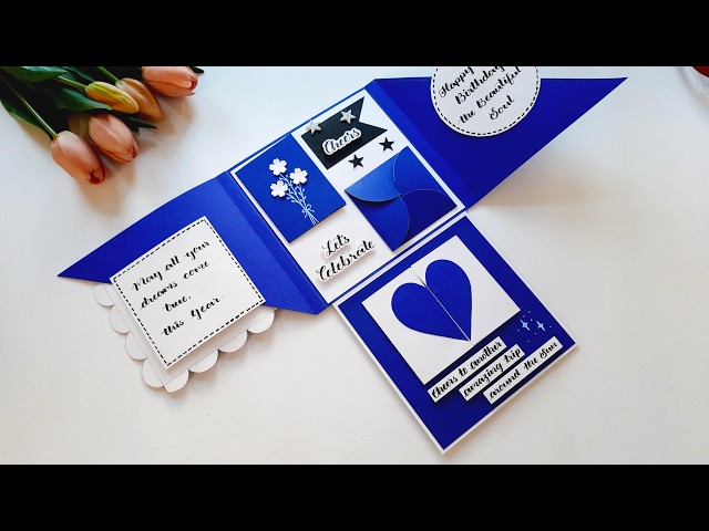 Beautiful Handmade Birthday Card for Best Friend | Special Birthday Card Idea | Tutorial
