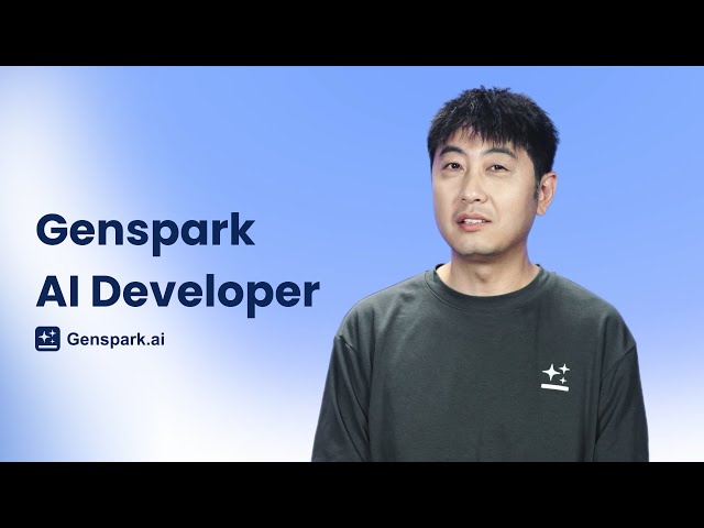 🚀 Introducing Genspark AI Developer - Everyone can build now!