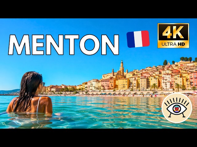MENTON, Francia 🇫🇷 | WALKING TOUR 4K | El Pueblo Más Bonito de la Riviera Francesa ☀️