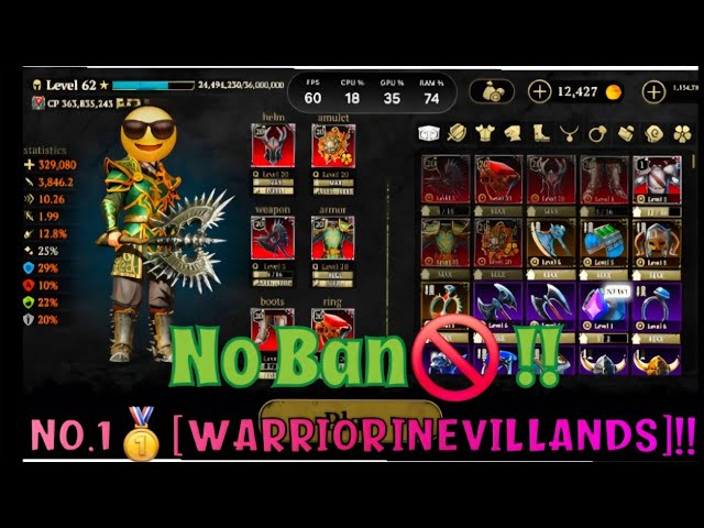Evil lands - Unbeatable Beast WARRIOR 👿🔥#evillands #warrior #pvp 