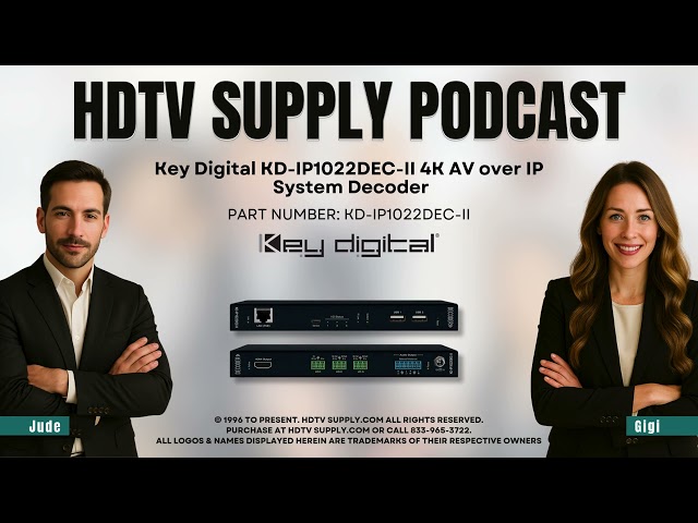 Key Digital KD-IP1022DEC-II 4K AV over IP System Decoder