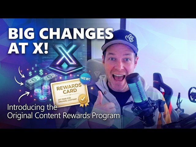 Big changes at X: Introducing the Original Content Rewards Program
