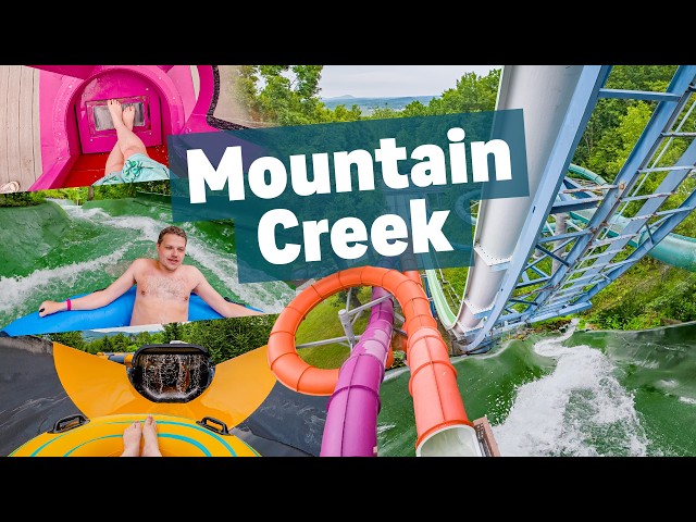 America's CRAZIEST Water Park! Mountain Creek | All Waterslides POV