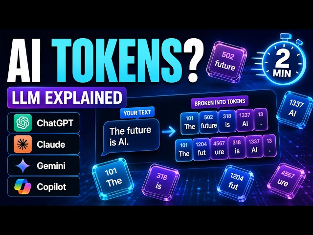 What is an AI Token? | LLM Tokens explained in 2 minutes | ChatGPT, Claude, Gemini, CoPilot
