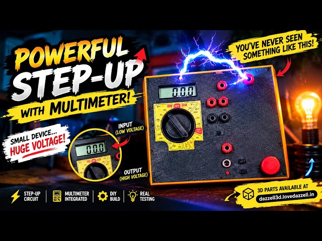 I Built a POWERFUL Step-Up Converter with a Multimeter! ⚡ You’ve Never Seen This Before!