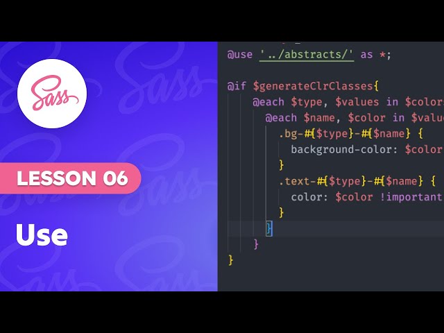 06. Use  | SASS | Mastering CSS with Advanced Features in Bangla