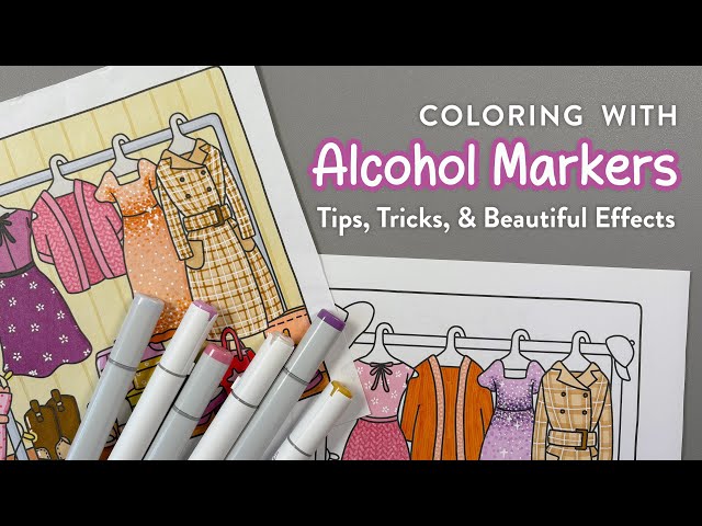 Colorear con rotuladores de alcohol: Consejos, trucos y efectos preciosos | Colorear con un toque...