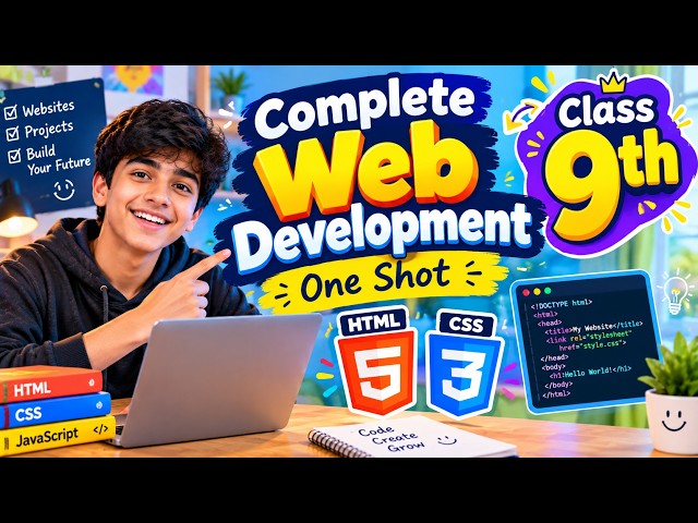 Complete Web Development | Class 9th | One Shot | CBSE