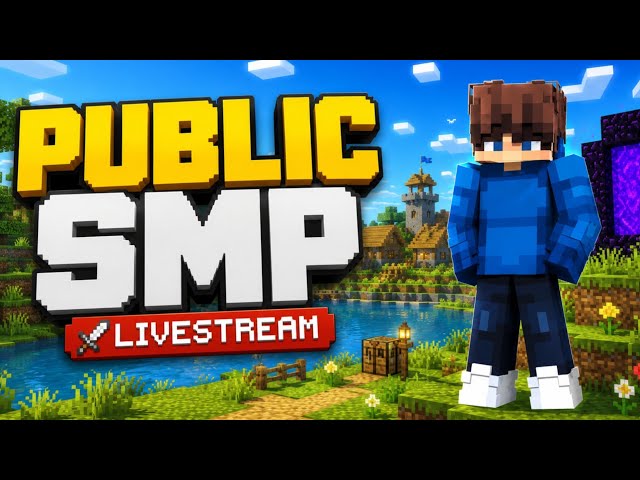 Minecraft PUBLIC SMP Richest Player LIVE ⚔️ join now