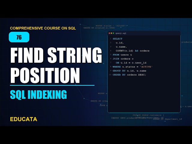 76. POSITION | Comprehensive Course on SQL