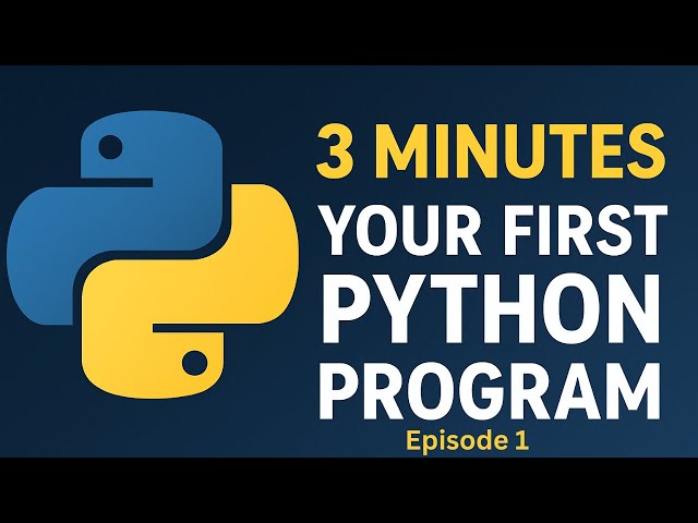 Learn Python in 3 Minutes - Your First Program (Complete Beginner Guide)