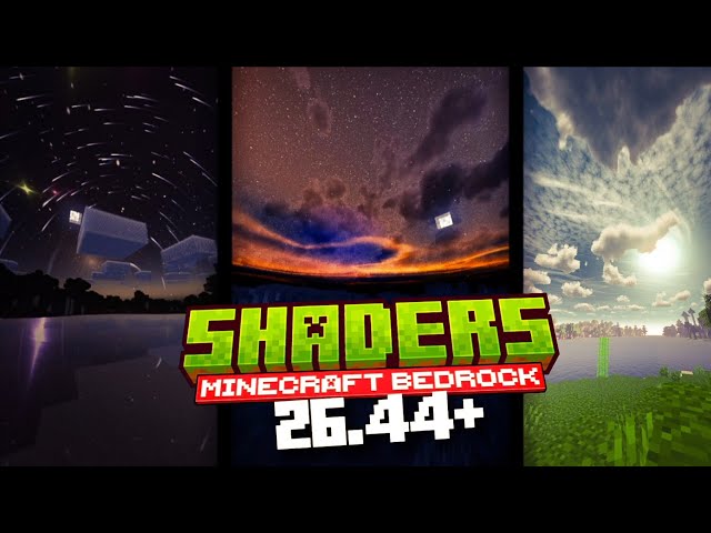 Los 20 MEJORES SHADERS para GAMA BAJA a ALTA en Minecraft PE (26.44) | 👉Shaders sin lag BEDROCK