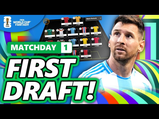 MY FIRST DRAFT + CHIP/BOOSTER STRATEGY | FIFA WORLD CUP FANTASY FOOTBALL 2026