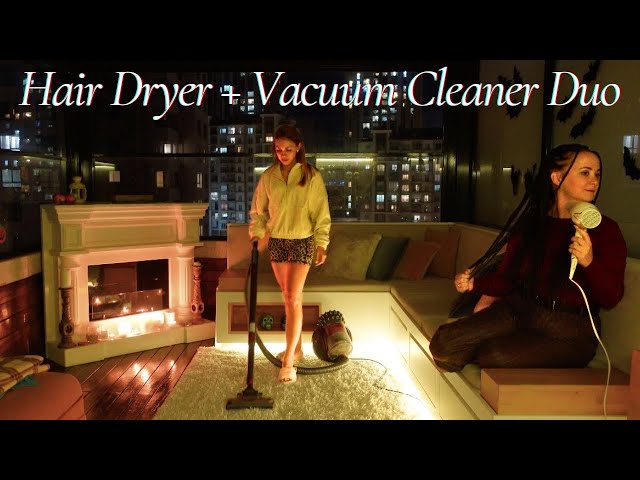 Relaxing time with HAIR DRYER and VACUUM Cleaner - White Noise