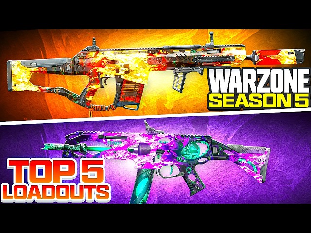 TOP 5 *META* LOADOUTS in WARZONE! 👑 (Best Class Setup)