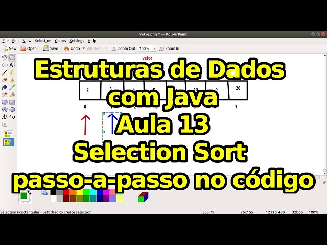 Aula 13 - Selection Sort - Estruturas de Dados com Java