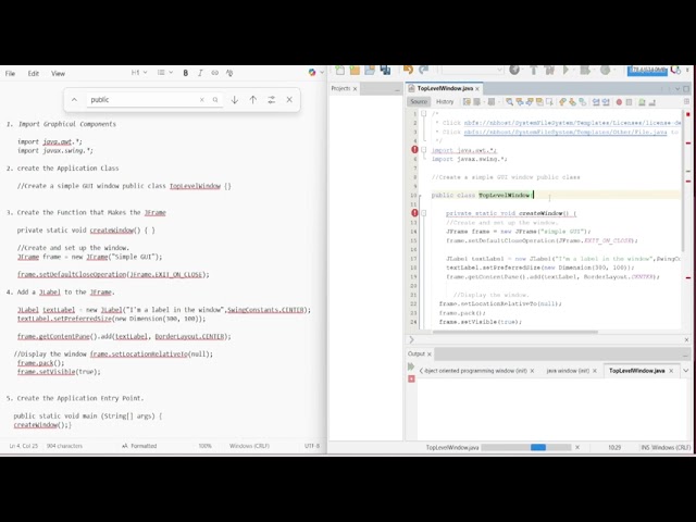 How To Make Gui Window In Java