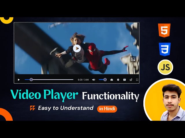 Build a PROFESSIONAL Video Player in 2024 with HTML, CSS, and JavaScript | Beginner's Friendly