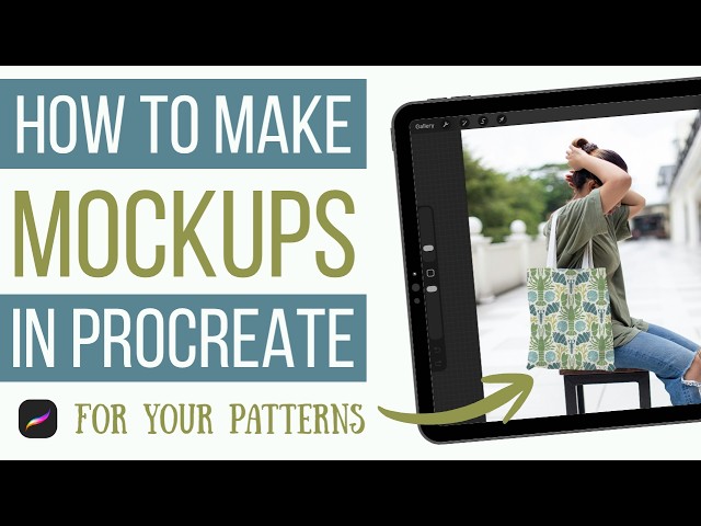 How to make a mockup in Procreate for your seamless patterns