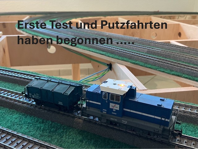 Baubericht meiner Märklin C Gleis Modellbahn, erste Testfahrten #20