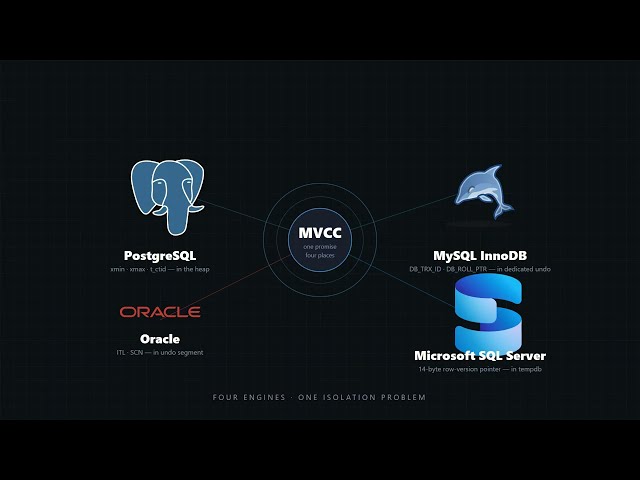 TOP-4 databases MVCC architectures explained