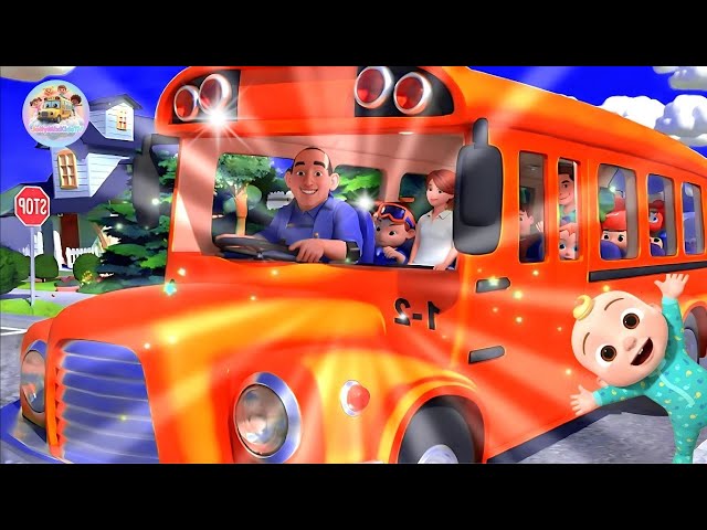 Wheels on the Bus Go ROUND & ROUND!  Variations Remix [2 MIN LOOP] | Nursery Rhymes!