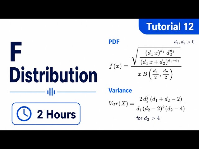 F Distribution | with Derivations