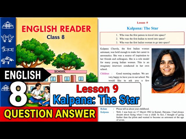 Class 8 english lesson 9 kalpana the star exercise question answer 