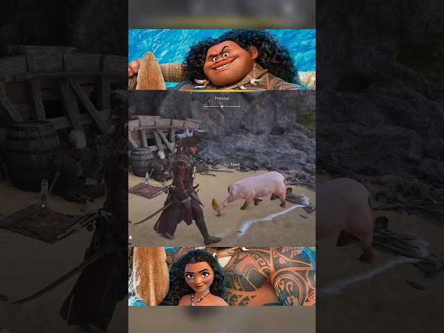 Moana Easter egg in Assassin's Creed Black Flag Resynced