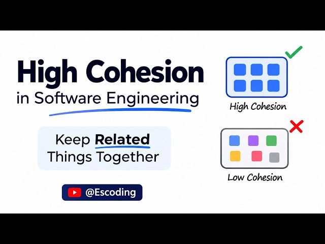 High Cohesion: The Software Design Principle That Keeps Your Code from Becoming a Mess