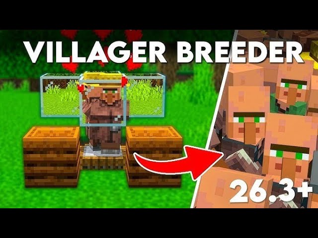EASIEST Villager Breeder Minecraft Bedrock 26.2/1.21+!