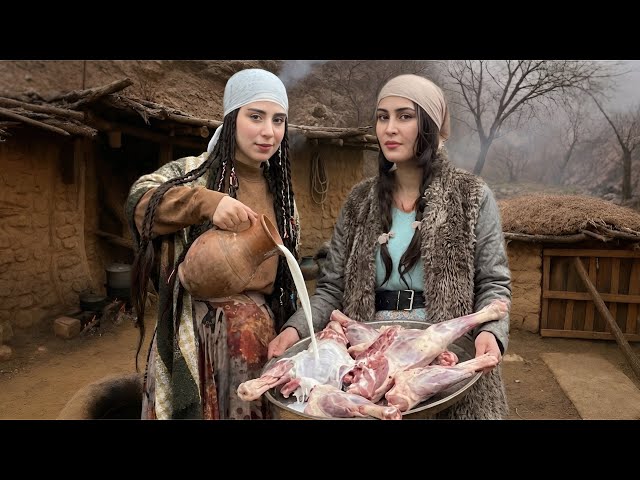 Ancient Iranian milk Muscle Recipe | Village Cooking