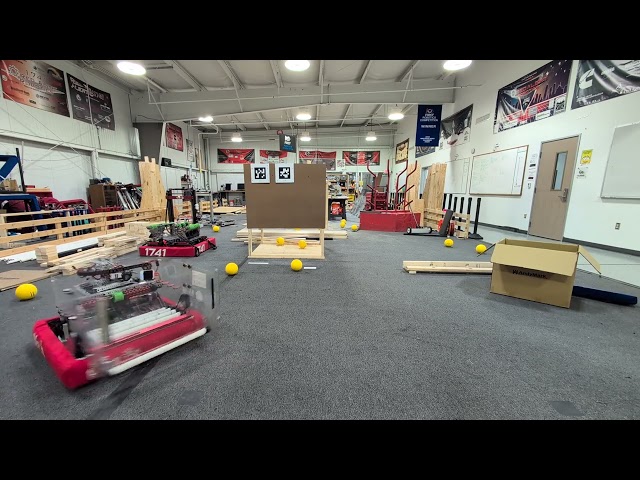Turret Auto Aim/Shoot on the Move - Test 1 - Cranberry Alarm Ri3D 2026