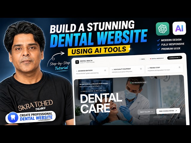 Build a Stunning Dental Website with AI | Google AI Studio Website Tutorial 2026