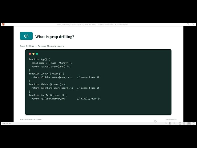 React Interview Questions Part 3: Components, Props & State Deep Dive (19 Questions)