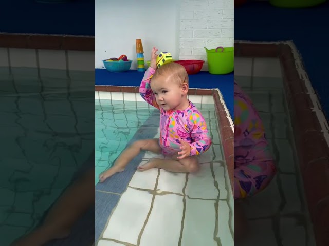 Fun Times In The Swimming Pool #swimming #babyswimming #happybaby
