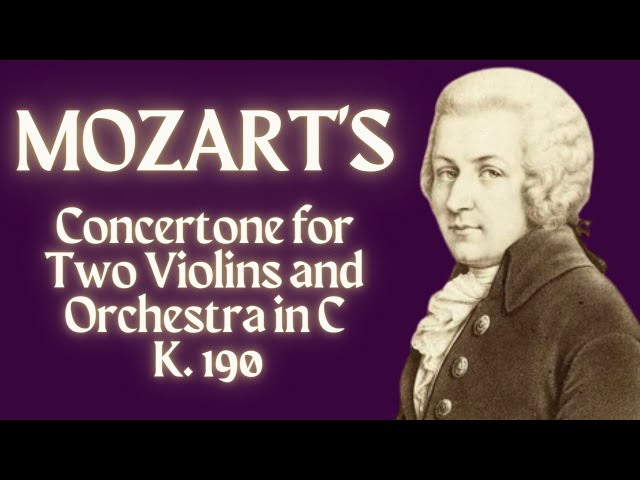 Mozart Concertone for Two Violins and Orchestra in C, K. 190